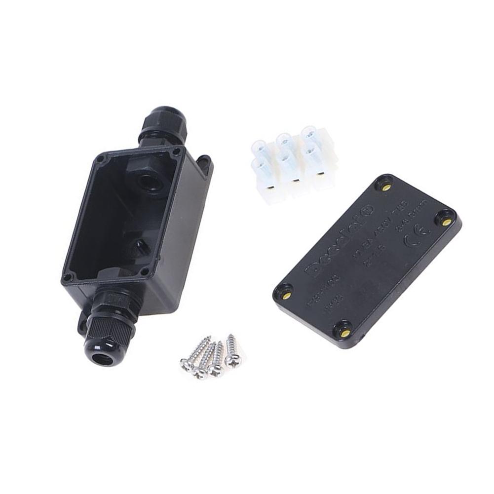 Простая в установке водонепроницаемая кабельная соединительная коробка со степенью защиты IP66, 2 кабельных адаптера M10