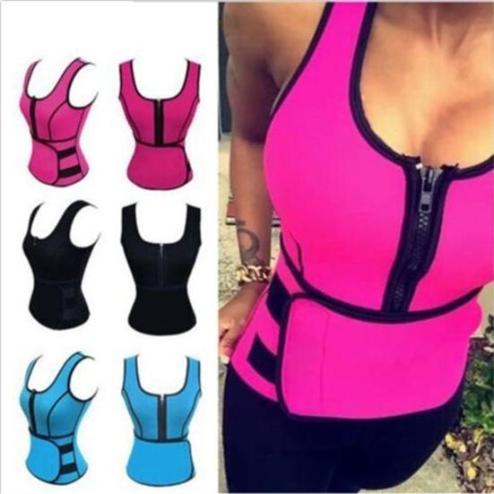 Женский жилет для тренировки талии, формирователь тела для похудения, регулируемый пояс на молнии, корсет