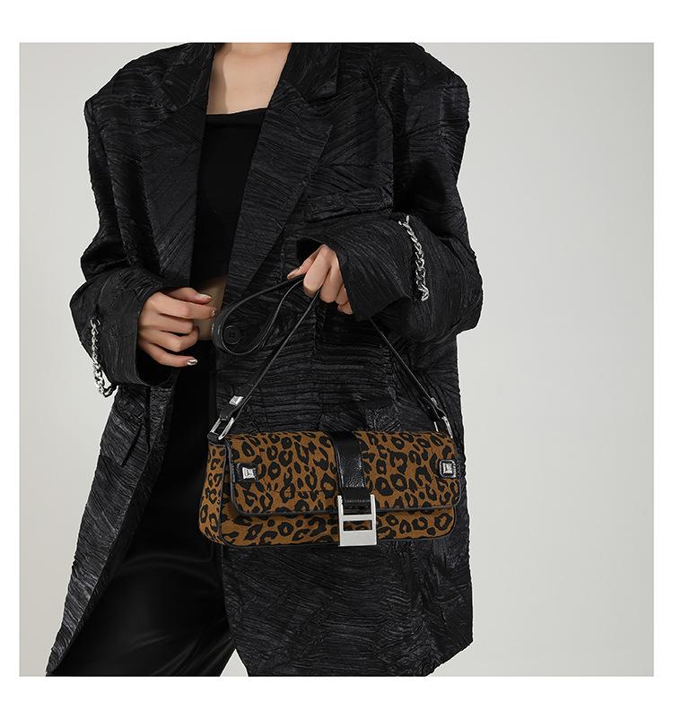 Сумка-мешок Niche с леопардовым принтом, модная ретро-сумка, незаменимая женская сумка через плечо для поездок на работу.