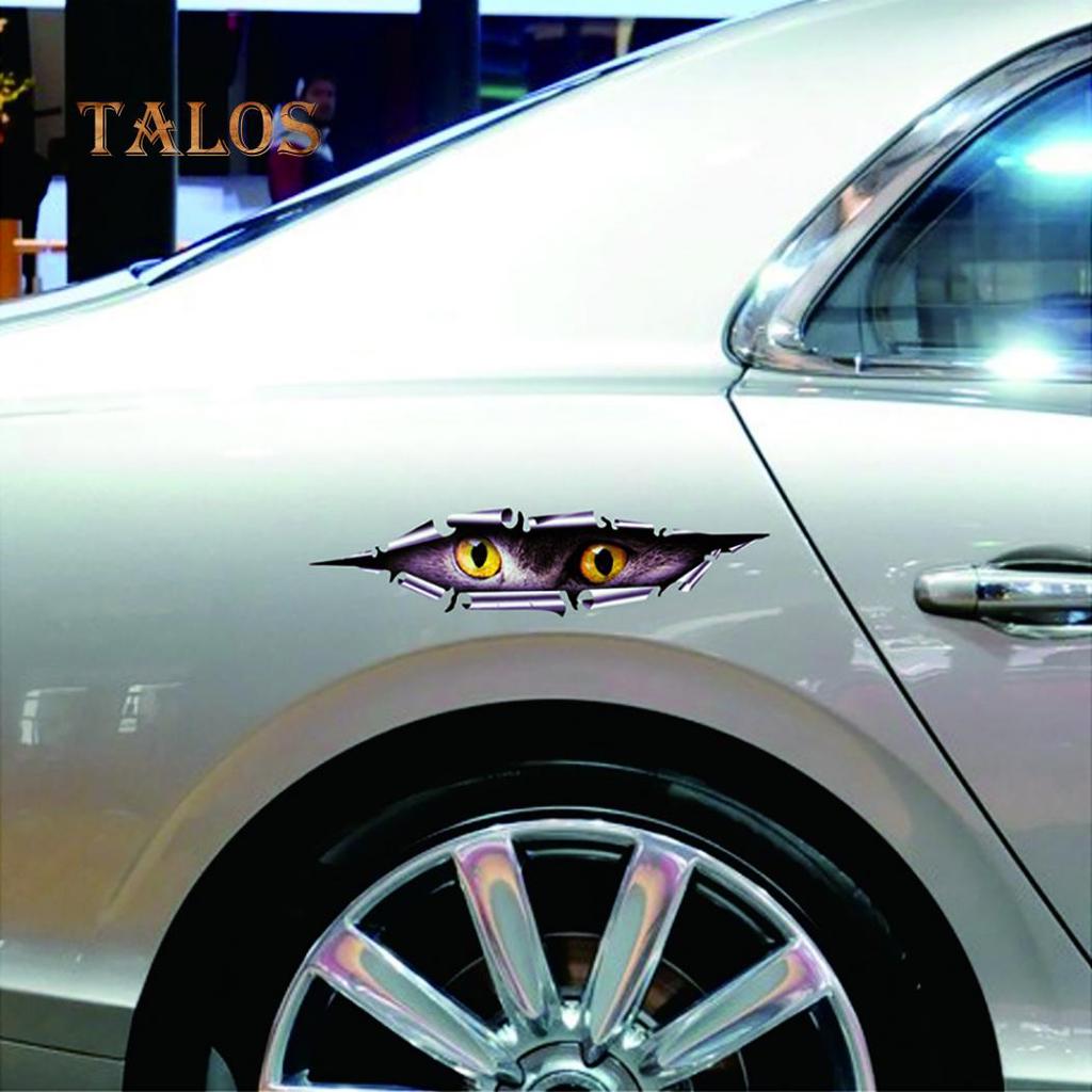 Funny Car Sticker 3D Peeking Animal Voyeur Reflective PET Decal Styling Decor Car's Goodsti