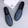 Модные лоферы из натуральной кожи, мягкие повседневные мужские мокасины, дышащие мужские слипоны, универсальная обувь для вождения, деловая обувь