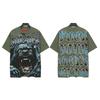 2025 Unisex Loose Fit Graphic Tee Hip Hop Streetwear Cotton T-Shirt Couples