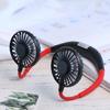 New Neckband Fan Hand Free Mini Neck Double Fans Wearable Portable Neckband with USB Rechargeable