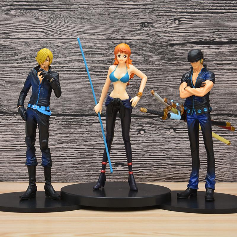 Новая Аниме Фигурка One Piece Игрушки 16-23 см Черная Серия Модель Кукла ПВХ Фигурка Действия Коллекция Украшение Детский День Рождения Подарок Игрушка