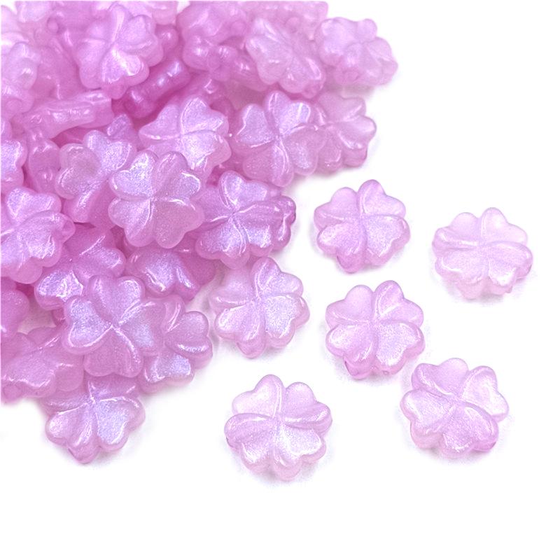 Для ручной работы акриловые свободные бусины изготовление ювелирных изделий своими руками ювелирные аксессуары флуоресцентные клеверные бусины 10 шт. подвески бусины