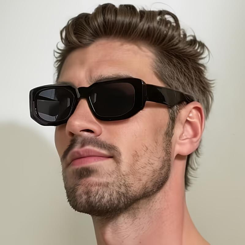 1pcs Stylish Polygon Decor Glasses Multiple Colors, Unisex Retro Party & Photo Props Lightweight & Washable.