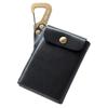 Карты проездных билетов, изготовленные из латуни [Cliff], футляр, пропуск, мужской держатель, карабин, гаджет, Япония, кожа, (черный)