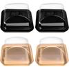 150 Pcs Clear Plastic Mini Cake Boxes Muffin Boxes Biscuit Boxes Cheese Pastry