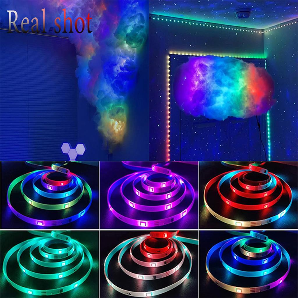 Светодиодные ленты RGB 5 В, 12 светодиодов/метр, 5050 RGB, светодиодные ленты, ИК-пульт дистанционного управления