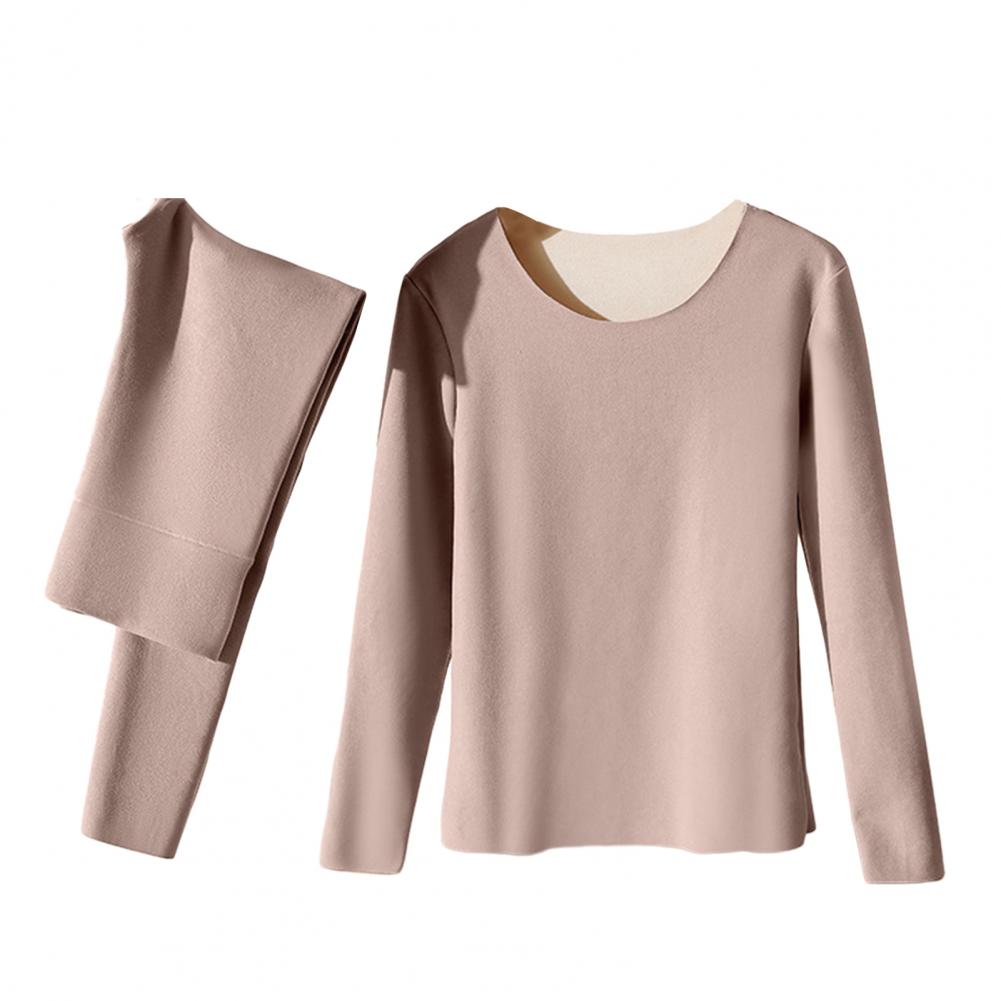 Warm Thermal Underwear Sexy Ladies Intimates Long Women Shaped Sets Winter  Female Middle Collar Thermal Shaping Clothes