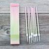 Новая зеленая розовая градиентная свеча Креативная романтическая цветная вечеринка Украшение День рождения Тонкая свеча со спичками