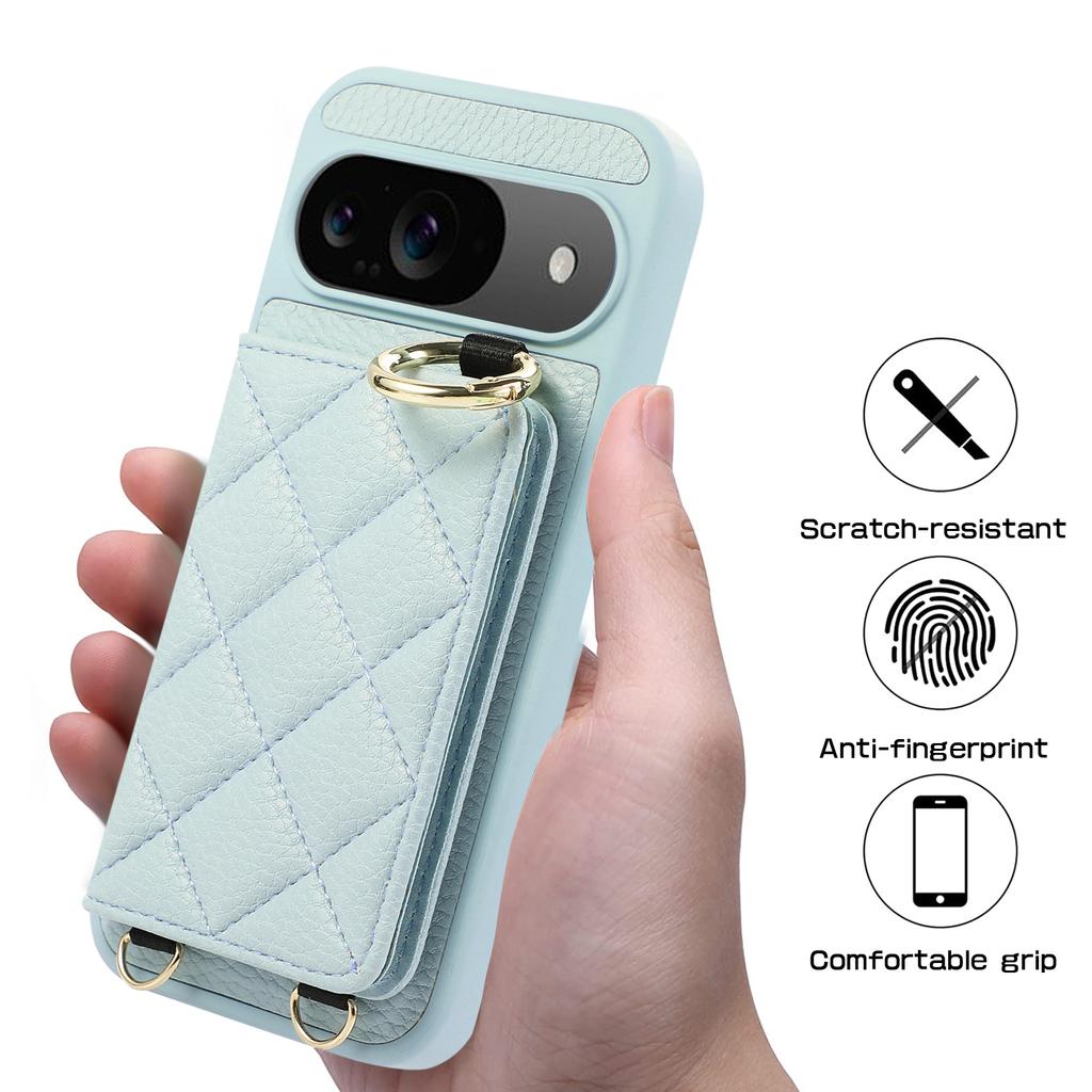 Кошелек-кроссбоди с держателем для карт, чехол для телефона для Google Pixel 9 Pro XL 8A 7A 9A Pixel8Pro, шнурок, ремешок на запястье, кожаная обложка