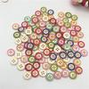 100Pcs Wood Buttons Thickened Anti-cracking No Burrs Clothes Buckle Sewing Buttons for Textiles