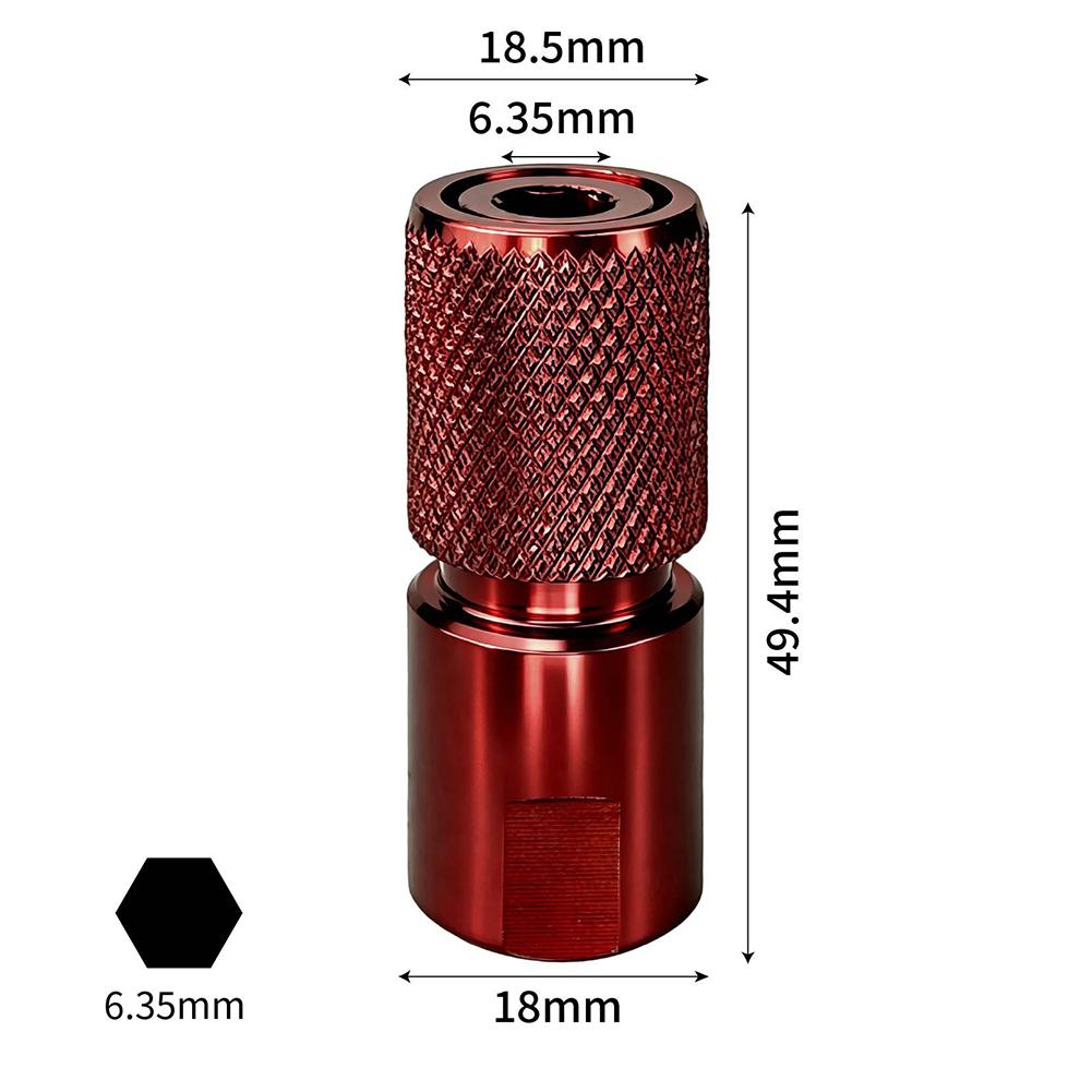 2Pcs M10 Angle Grinder Adapter M10 To 6.35mm Internal Hex Connector Quick-Release Extension Converter For 100-Type Angle Grinder
