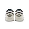 Jordan Air Jordan 1 Cushioning, Wear Resistant Low top Vintage Basketball Shoes Men's Black Beige White 553558-132(Team44-)