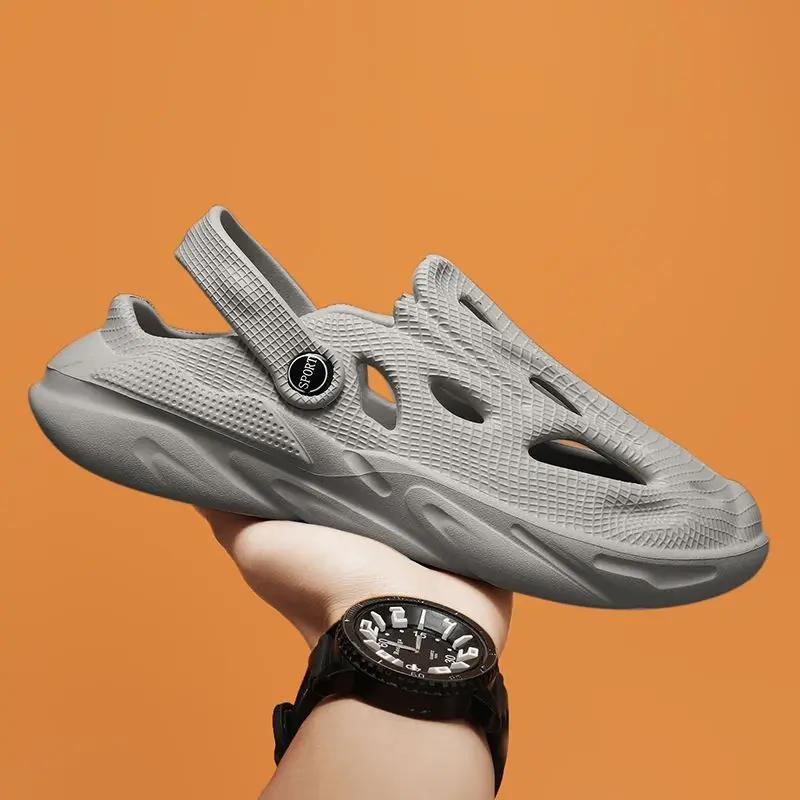 Fashion Beach Shoes for Men with Platform Height Daily Use Luxury H Designer Big Size Descount Outdoor In Welcome Deal Eva Man Sandals