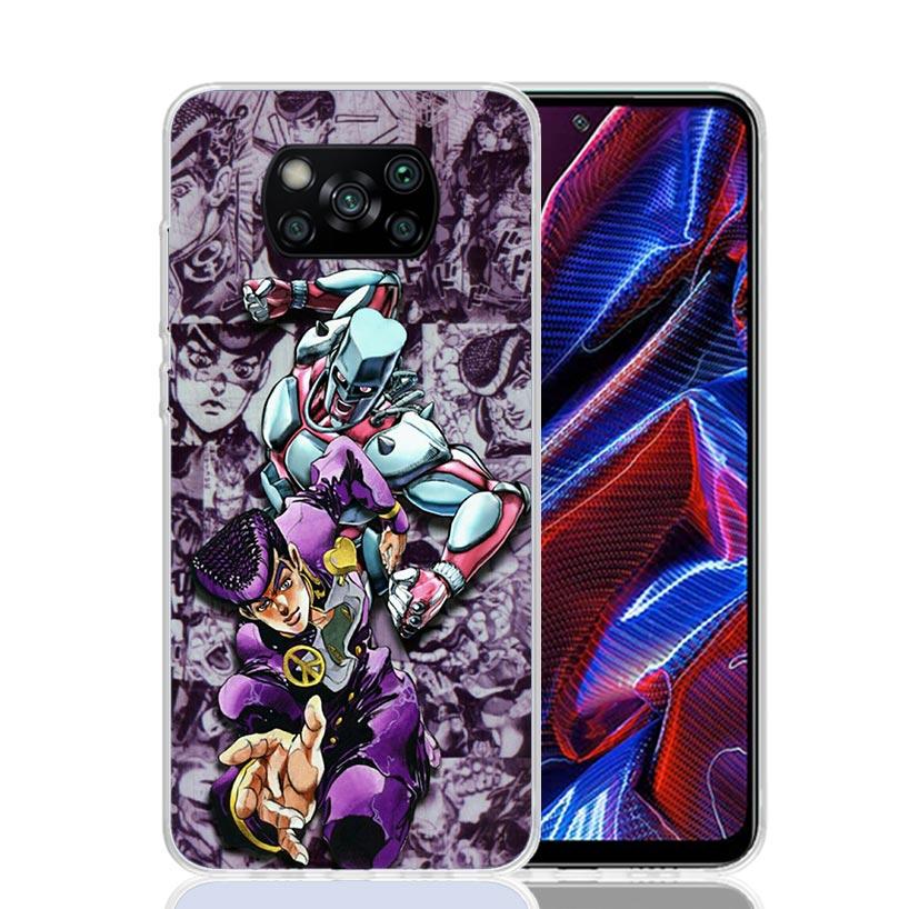 JoJo Bizarre Adventure Anime Case Phone Cover for Xiaomi Redmi Note 10 9 9S 8 8T 7 5 Pro Mi 12T 11T 10T 9T 12 11 Lite A3 A2 Tren