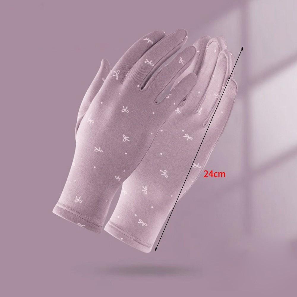 Full Finger Winter Gloves Bow Printed Skiing Gloves New Full Finger Gloves Girls