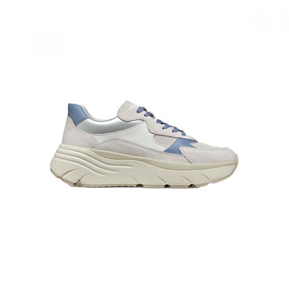 Geox Women S Comfort SneakerS White Blue Silver 8gxufb5S9S