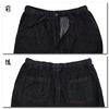 Swing Plus Denim Japanese Samue Samue Top and Bottom Set Room Wear [SWINGPLUS] Men's M-2L (2L, Black)