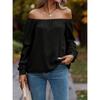 Women's New Fall Fashion Off The Shoulder Long Sleeved Shirt