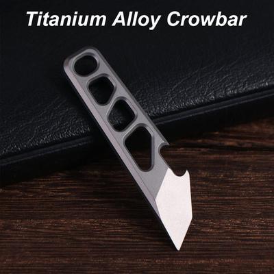 Открывалка для бутылок из титана TC4, сплава цинка и цинка, многоцелевой брелок-подвеска, монтировка, мини-монтировка, держатель для ключей