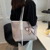 Gird Pattern Tote Shoulder Bags for Women Large Capacity Women's Handbags New Fashion Casual Shopper Female Crossbody Bags