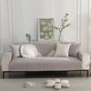 Pure Cotton Universal for All Seasons Sofa Cover Anti-slip Backside Cushion  Living Room Solid Color Stitch Fabric Art Couch Mat