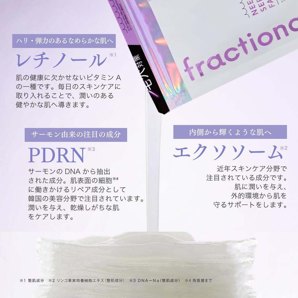Fractional CC Needle Mask Made In Pore 6 Masks X 2 Sets A, Japan, Retinol, PDRN, Exosomes, Reducing, Firming, Elasticity,