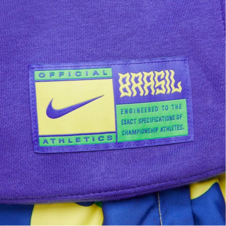 Nike Вышитый логотип круглый вырез пуловер толстовка мужская топы фиолетовый DR9987-430