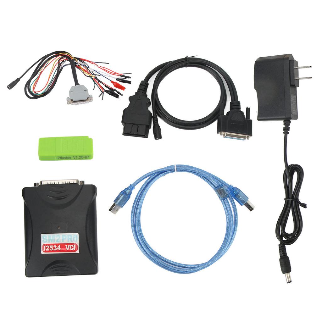 Для SM2 Pro J2534 VCI ECU Programmer 67 в 1 Чтение и запись Поддержка инструмента ECU Контрольная сумма 100?Вилка 240 В, США