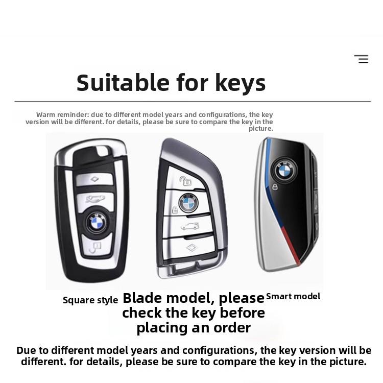 EUCQ6 Zinc Alloy Leather Car Remote Key Case for BMW F10 F11 F20 F25 F30 F31 F34 G20 G30 X3 X4 I3 M3 M4 1 3 5 Series Accessory