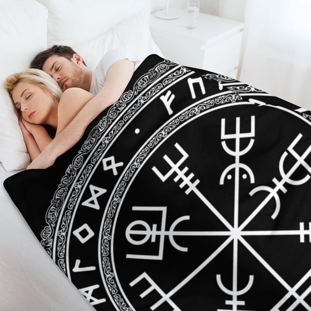 Vegvisir Throw Blanket Plaid on the sofa Heavy Luxury St Giant Sofa Blankets