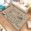 Map Carpet  Kitchen Mats for Floor Play Aera Mat Picnic Mat Camping Cushion Floor Mat  Living Room Rug Game Area Mat Room Decor