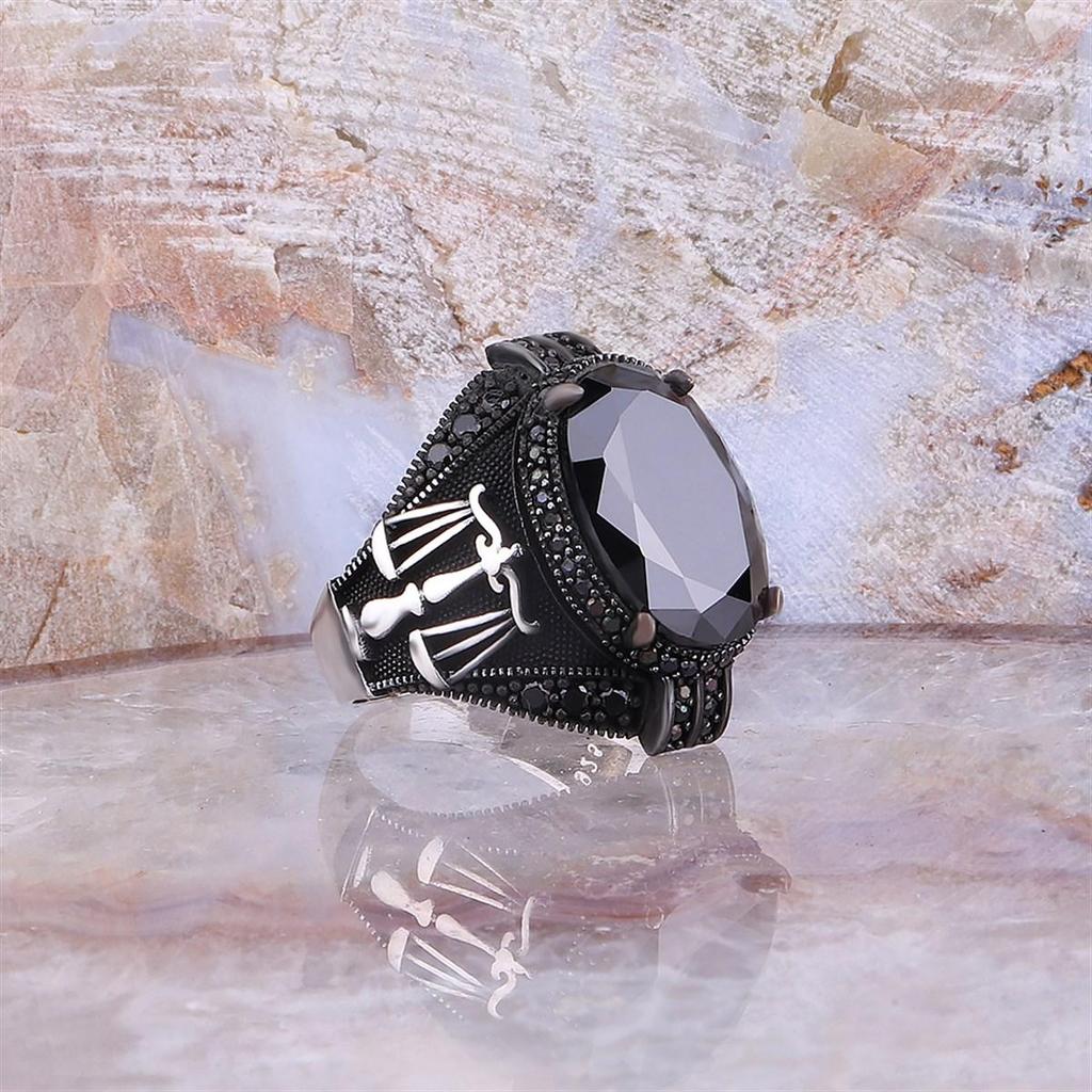 Мужское модное кольцо с выгравированным знаком зодиака Весы, аксессуар для него, стерлинговое серебро 925 пробы, мужские украшения