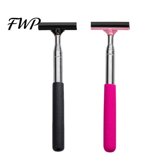 Rearview Mirror Wiper Side Squeegee, Car Cleaning Brush, Telescopic Exterior Cleaner Multi-purpose Brush for Wiping Defogging, Portable Snow