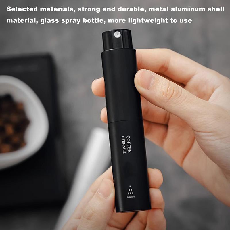 Бутылка-спрей для кофейных зерен, распылитель воды, портативный, с антистатическим стеклянным вкладышем, предотвращающий разлетание порошка для кофе