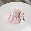 Элегантная шляпа-панама с бантом, защита от УФ-лучей, летняя шляпа от солнца с широкими полями, простая пляжная шляпа-ведро, для путешествий