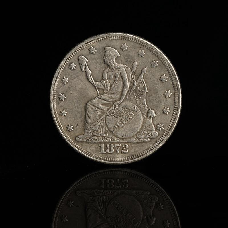 Американские торговые серебряные доллары 1872 года, ретро-монеты, коллекция серебряных монет, памятные монеты