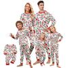 Christmas Print Cute Family Set Pajamas, Home Clothes, Family Set Long Sleeve Top Pants Set