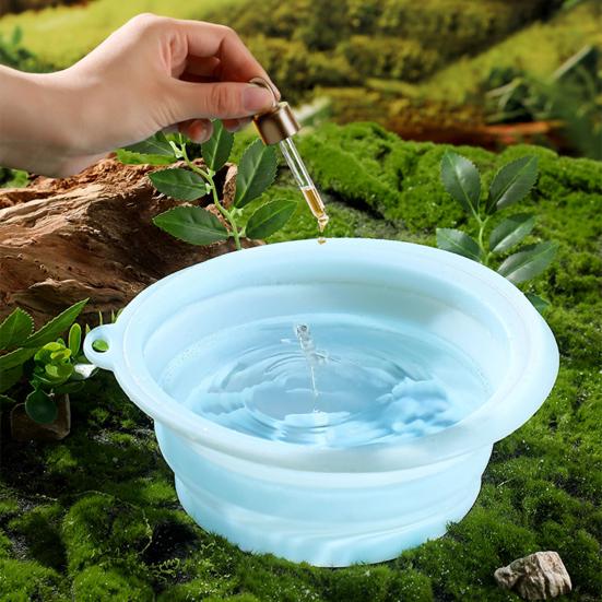 Миска для ледяной ванны для лица, складная силиконовая миска для ухода за кожей лица со встроенными решетками, холодная терапия