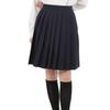Школьница Плиссированная Машина Школьницы e210 Темно-синяя [Eiza] Юбка, Плиссированная, Униформа, Юбка, Однотонная, Складки, (XL, 48см)