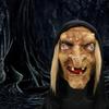 Страшная маска старухи Хэллоуин косплей Забавный головной убор ведьмы для костюма в сцену дома с привидениями реквизит