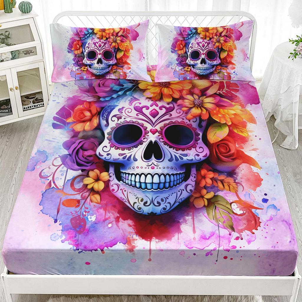 Музыка Цвет Граффити Танцор Узор Лист Трехкомпонентное Постельное Белье с Цифровой Печатью Дети Взрослый