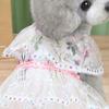 Платье для домашних животных, супертонкий дышащий пуловер, свадебное кружевное платье для собаки, костюм для щенка