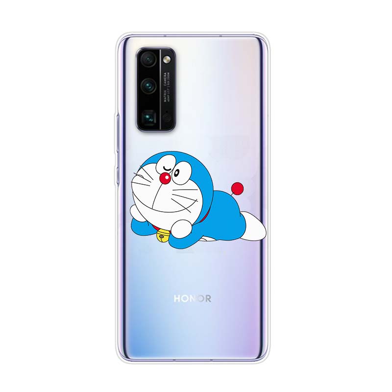 Милый силиконовый чехол Doraemon для Honor 30 30i 10i 30S V30 V20 9N 9S 9A 9C 20S 20E 20 7C Lite Pro, чехол для телефона