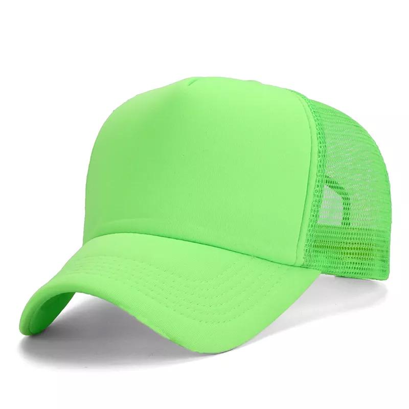 OEM 5 Panel Sport Cap Gorras Foam Mesh Trucker Hat Custom Logo Design Pattern 3D Embroidery Sublimation Print Promotional Hat