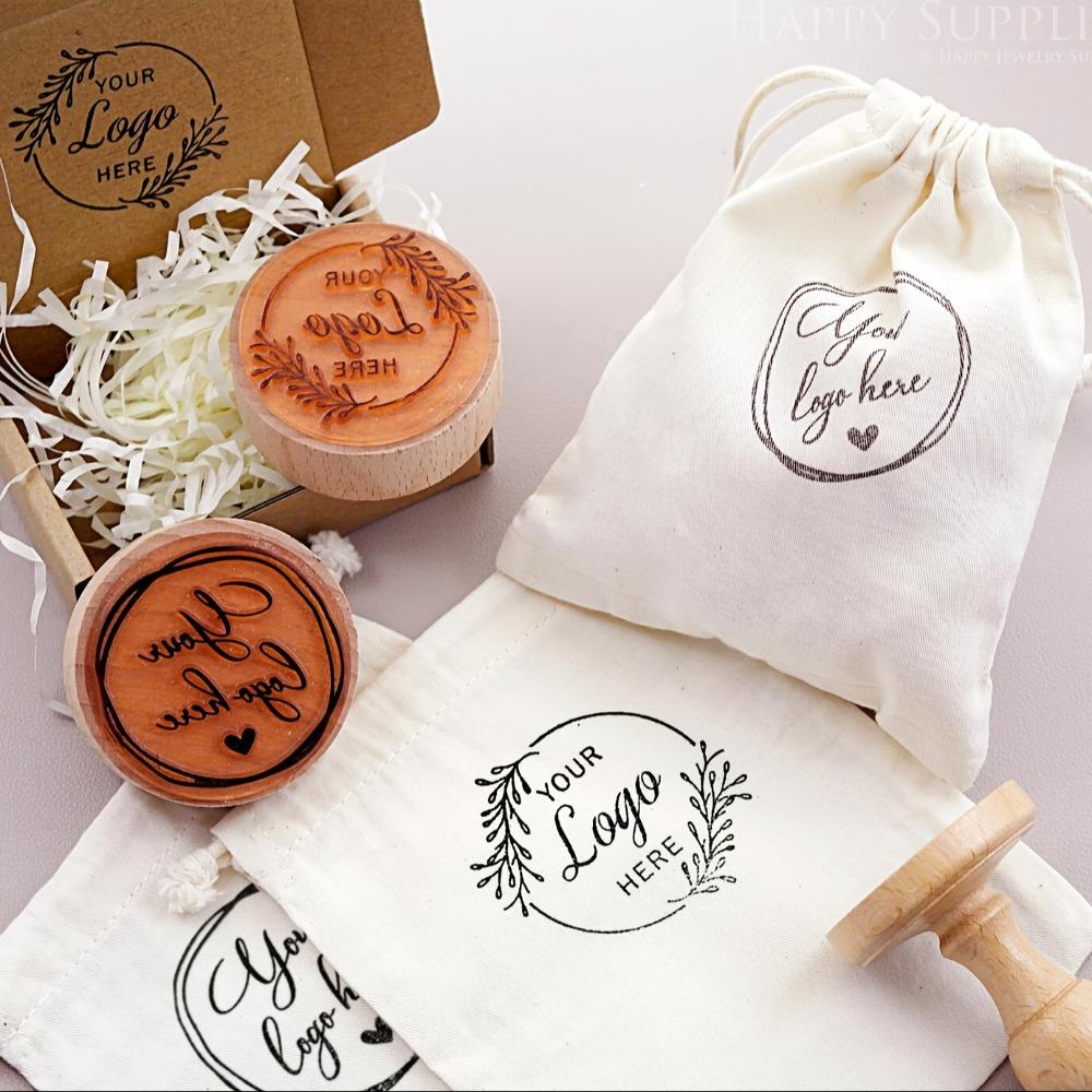 Печать с индивидуальным логотипом, резиновая печать, персонализированный текст и логотип, несколько размеров, деловая печать, печать для книг, печать для свадьбы и упаковки(Чернильная подушечка не входит в комплект)