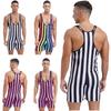 Men's One Piece Swimsuit Sleeveless Slim Fit Fitness Gym Sports Bodysuit Men Surfing Clothes