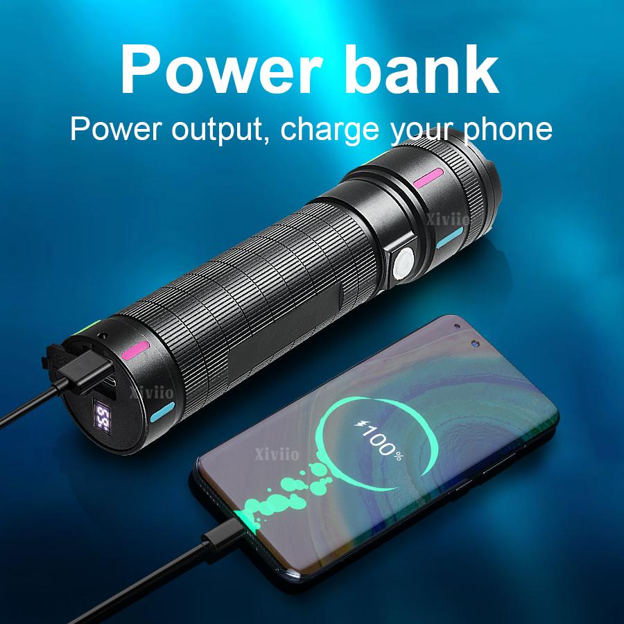 2025 НОВЫЕ Сверхъяркие Фонари 900000Лм Мощный Перезаряжаемый Фонарь 2000М Портативная Лампа Уличный Кемпинговый Фонарь